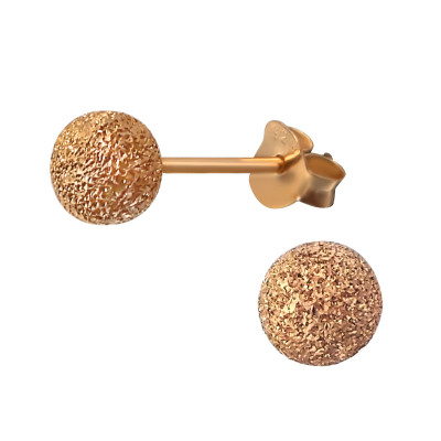 Ball 5mm Sterling Silver Basic Ear Studs