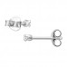 2mm Round 4 Prong Sterling Silver Basic Ear Studs with Cubic Zirconia