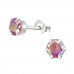 Silver Round 5mm Ear Studs with Cubic Zirconia