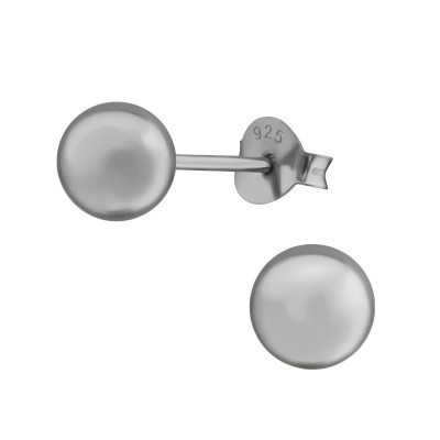 Silver Ball 6mm Ear Studs