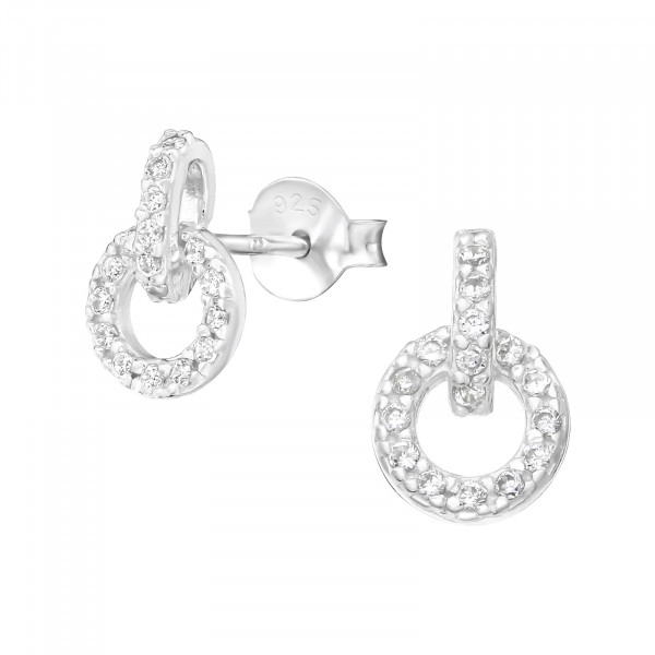 ■ENGBROX■ silver925 seraphic ribbon cubic earring EBEA2404 □ENGBROX□ silver925 seraphic ribbon cubic earring EBEA2404