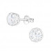 Silver Round 5mm Ear Studs with Cubic Zirconia