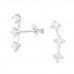Silver Constellation Ear Studs with Cubic Zirconia