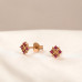 Cross Over X Sterling Silver Ear Studs with Cubic Zirconia