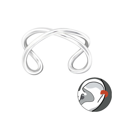 Silver Infinity Ear Cuff