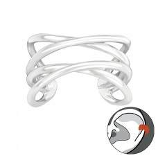 Silver Plain Ear Cuff