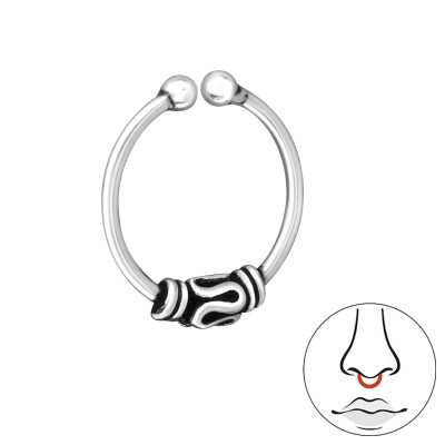 Silver Bali Nose Clip