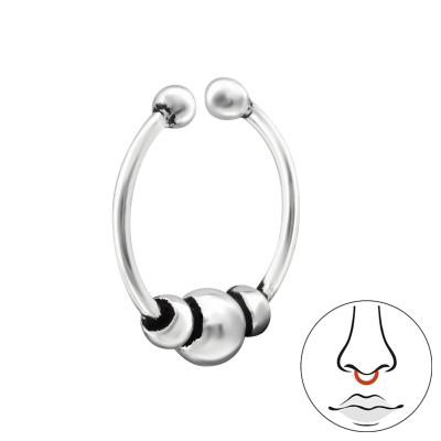 Silver Bali Nose Clip