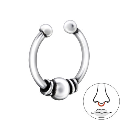 Silver Bali Nose Clip