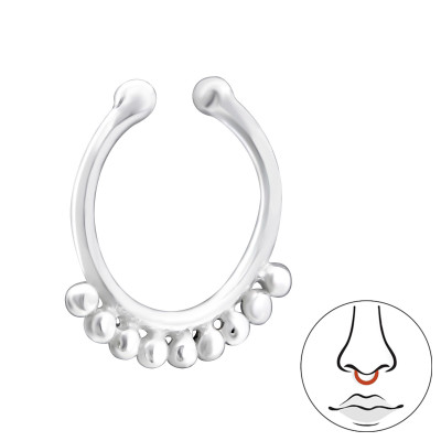 Silver Bali Nose Clip