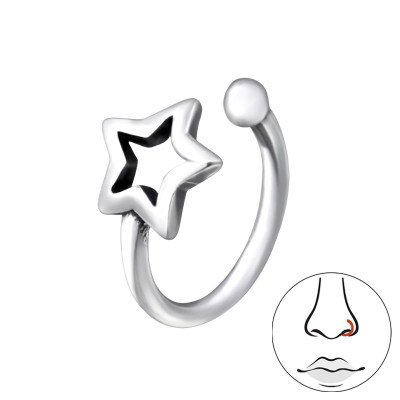 Silver Star Nose Clip