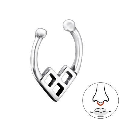 Silver Triangle Nose Clip