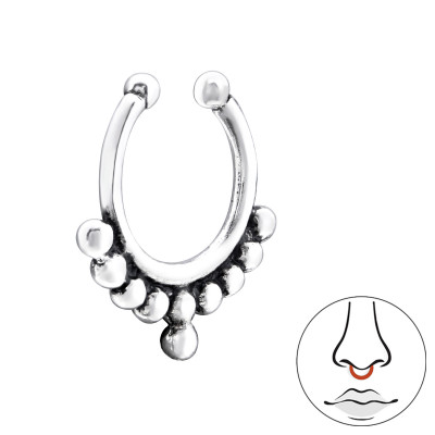 Silver Bali Nose Clip