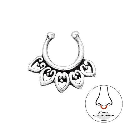 Silver Bali Nose Clip