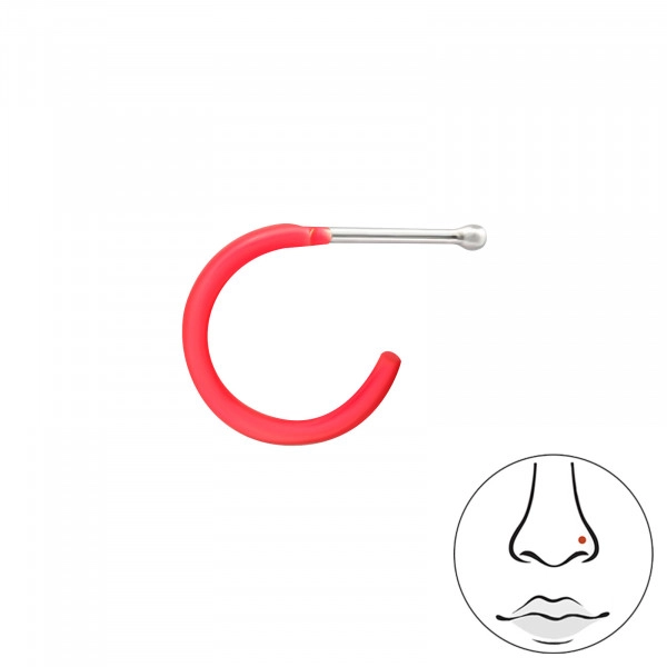 20G 18G SOLID IMPLANT GRADE TITANIUM CZ NOSE OPEN HOOP TRAGUS EAR CARTILAGE  RING | eBay