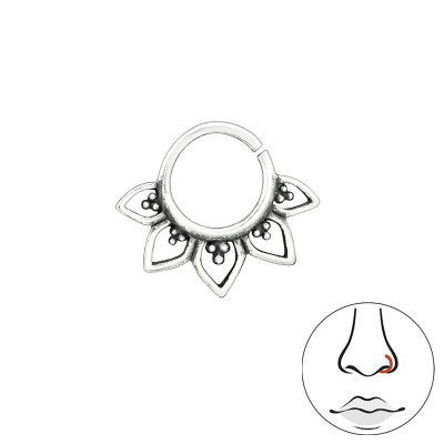 Silver Bali Nose Ring