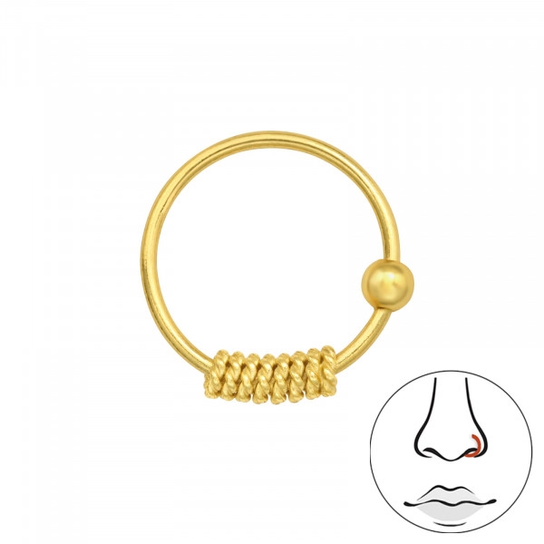 PRISHA FASHION PF Gold-plated Plated Brass Nose Ring Price in India - Buy  PRISHA FASHION PF Gold-plated Plated Brass Nose Ring Online at Best Prices  in India | Flipkart.com