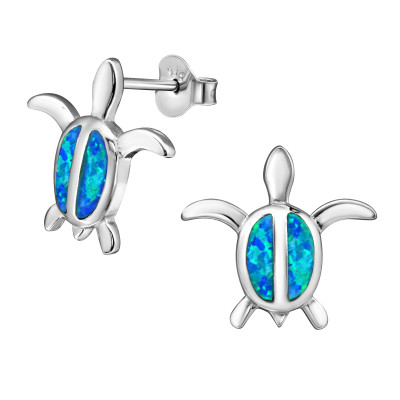 Turtle Sterling Silver Ear Studs