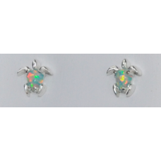 Silver turtle Ear Studs