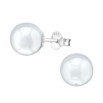 Synthtic Pearl 8mm Ear Studs