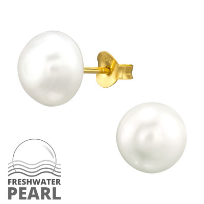 Fresh Water Pearl 10mm Ear Studs