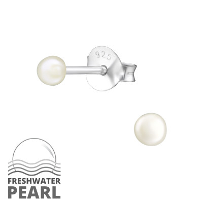 Fresh Water Pearl 3mm Ear Studs