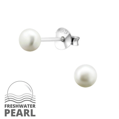 Fresh Water Pearl 4mm Ear Studs