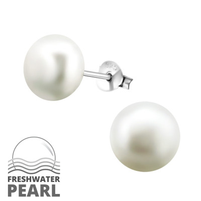 Fresh Water Pearl 9mm Ear Studs