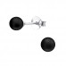 Glass Pearl 4mm Ear Studs