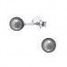 Glass Pearl 4mm Ear Studs