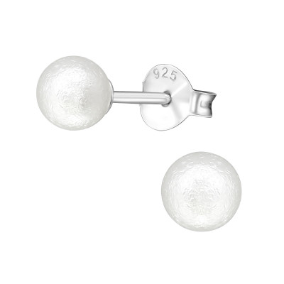 Synthetic Pearl 5mm Ear Studs