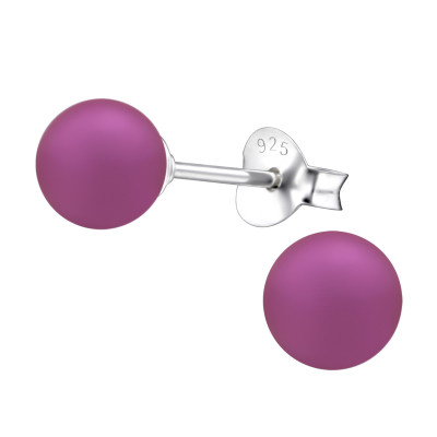 Synthtic Pearl 6mm Ear Studs