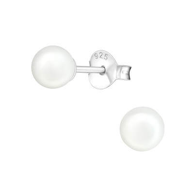 Synthetic Pearl 5mm Ear Studs