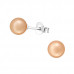 Synthetic Pearl 6mm Ear Studs