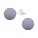 Synthetic Pearl 8mm Sterling Silver Ear Studs