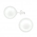 Glass Pearl 12mm  Ear Studs