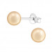 Synthetic Pearl 6mm Ear Studs