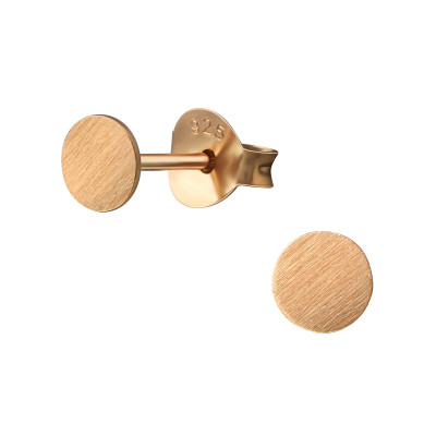 Disc Sterling Silver Ear Studs