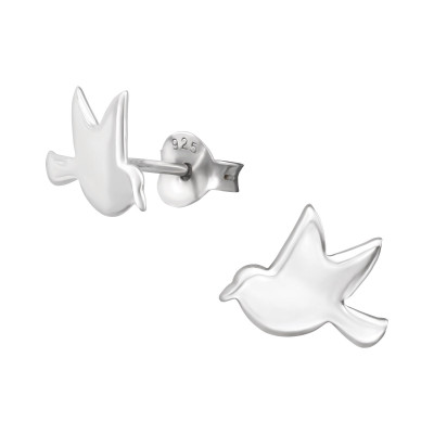 Bird Sterling Silver Ear Studs