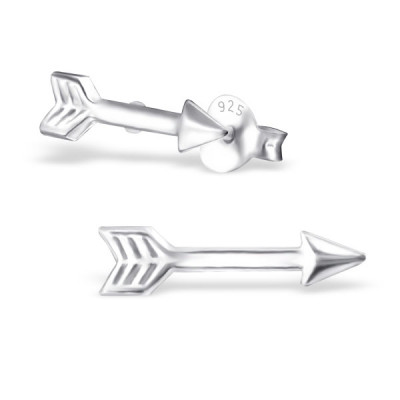 Silver Arrow Ear Studs