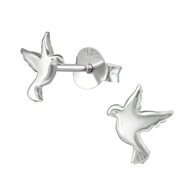 Bird Sterling Silver Ear Studs