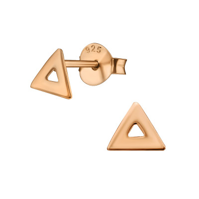 Triangle Sterling Silver Ear Studs