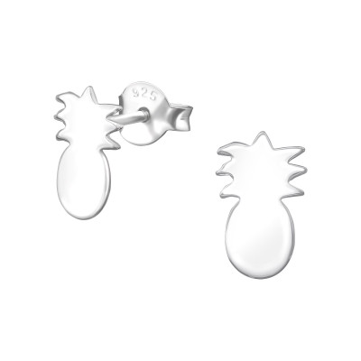 Pineapple Sterling Silver Ear Studs