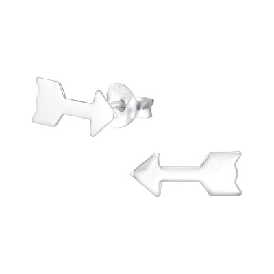 Silver Arrow Ear Studs