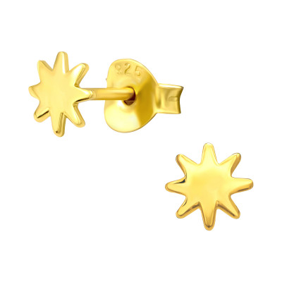 Silver Star Ear Studs