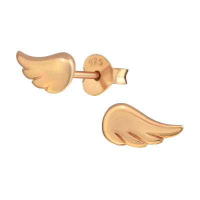 Silver Wing Ear Studs