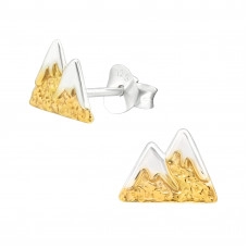 Silver Mountain Ear Studs