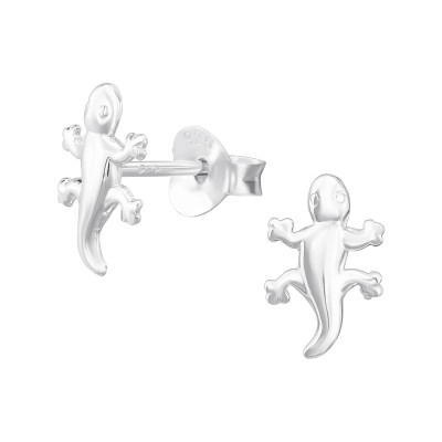 Lizard Sterling Silver Ear Studs