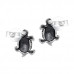 Silver Turtle Ear Studs