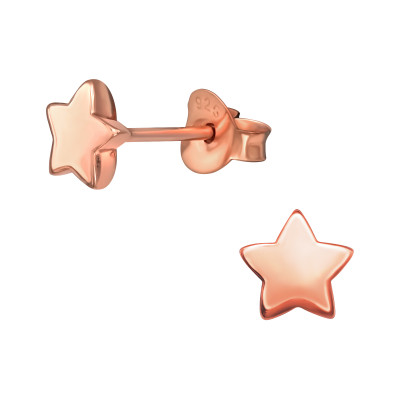 Silver Star Ear Studs